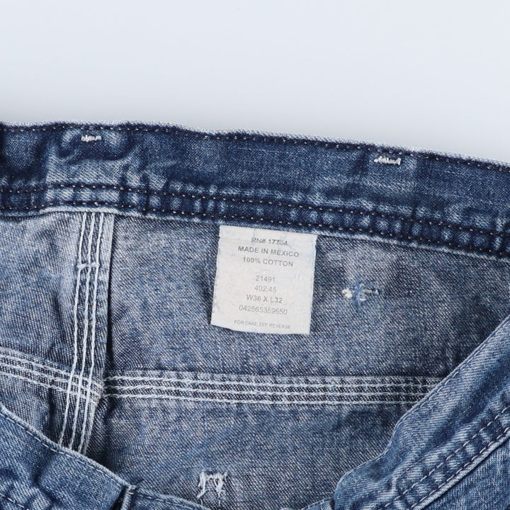 Key Denim Painter Pants for Men, W37 cotton blue type Vintage Second Hand