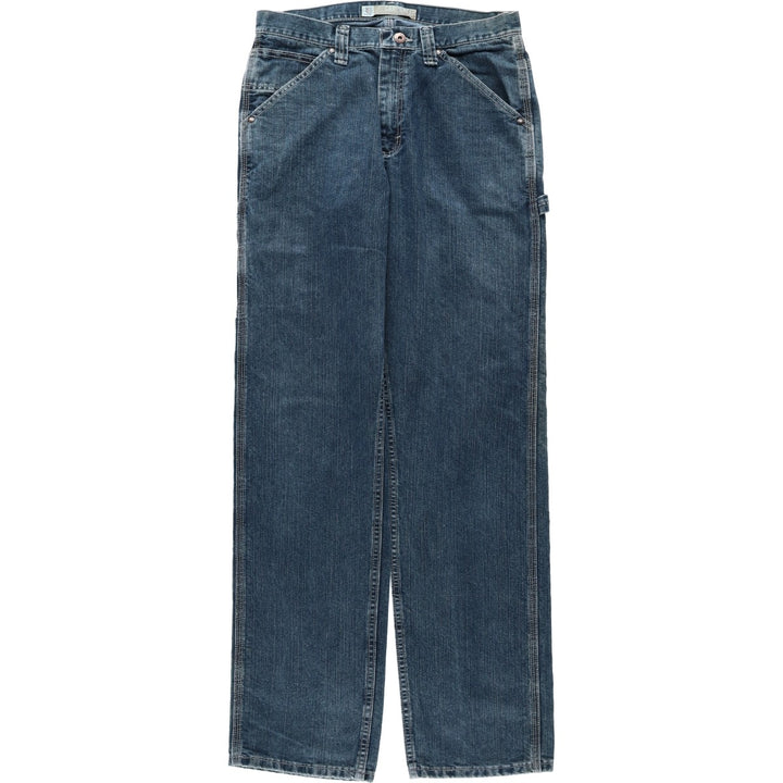 Lee Dungarees Carpenter Denim Painter Pants for Men, W32 equivalent unclear blue type Vintage Second Hand