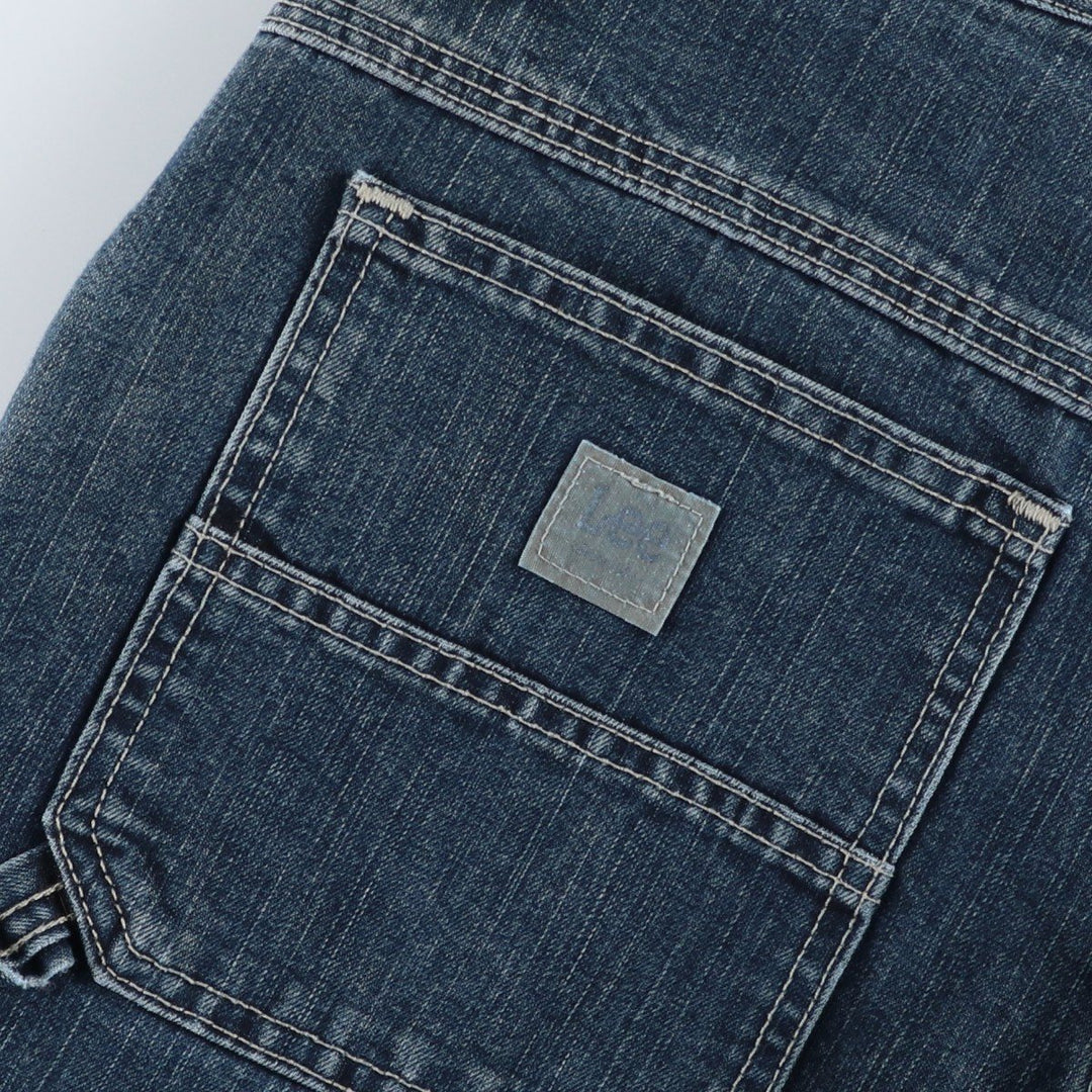 Lee Dungarees Carpenter Denim Painter Pants for Men, W32 equivalent unclear blue type Vintage Second Hand