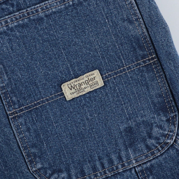 2000'S Wrangler HERO Denim Painter Pants, Men's, Size W34 cotton blue type Vintage Second Hand