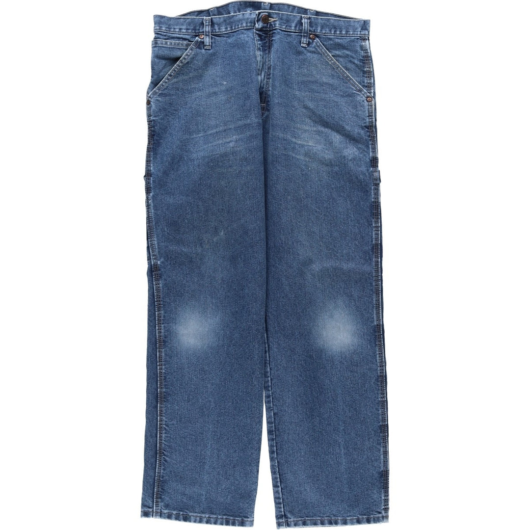 00'S Wrangler CARPENTER denim painter pants for men, W35 equivalent cotton blue type Vintage Second Hand