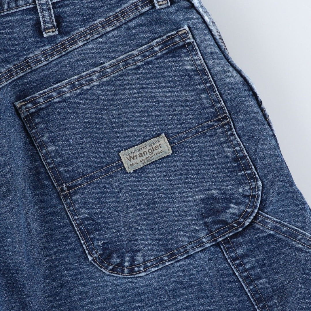 00'S Wrangler CARPENTER denim painter pants for men, W35 equivalent cotton blue type Vintage Second Hand