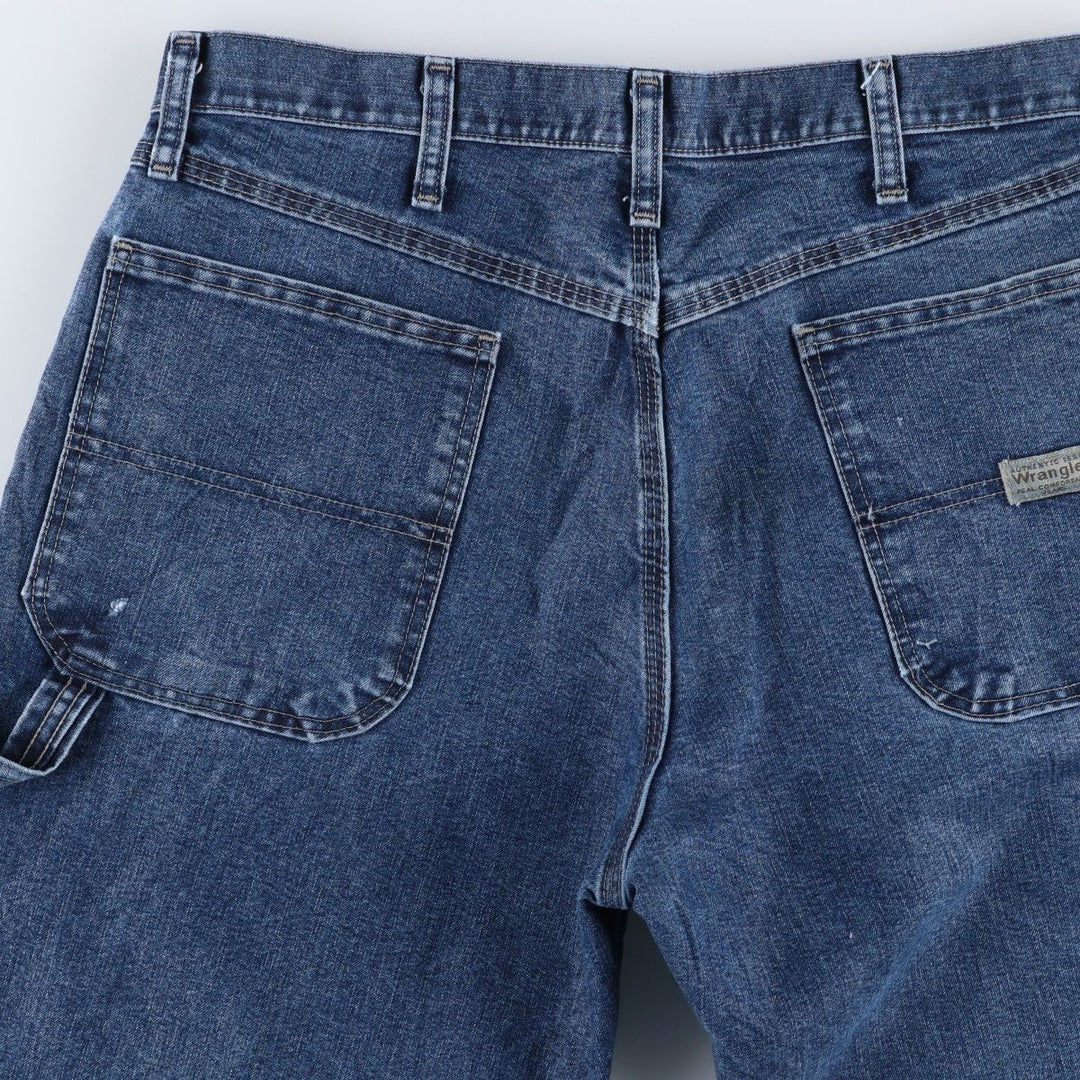 00'S Wrangler CARPENTER denim painter pants for men, W35 equivalent cotton blue type Vintage Second Hand