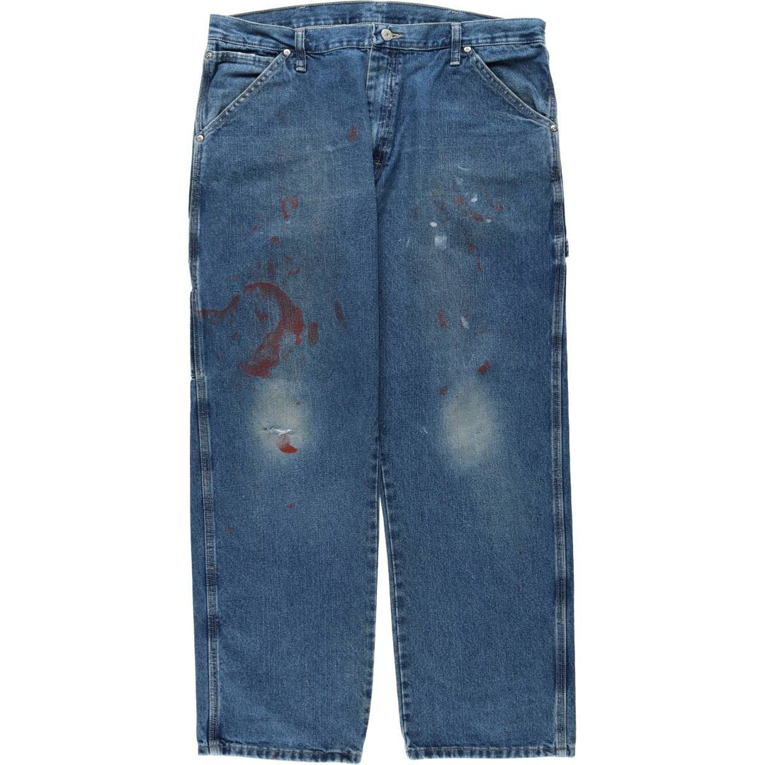Wrangler CARPENTER Denim Painter Pants Men's W37 equivalent cotton blue type Vintage Second Hand