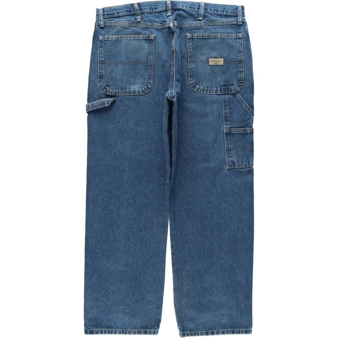 Wrangler CARPENTER Denim Painter Pants Men's W37 equivalent cotton blue type Vintage Second Hand