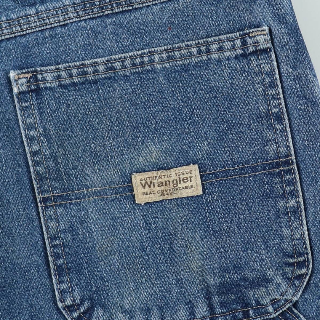 Wrangler CARPENTER Denim Painter Pants Men's W37 equivalent cotton blue type Vintage Second Hand
