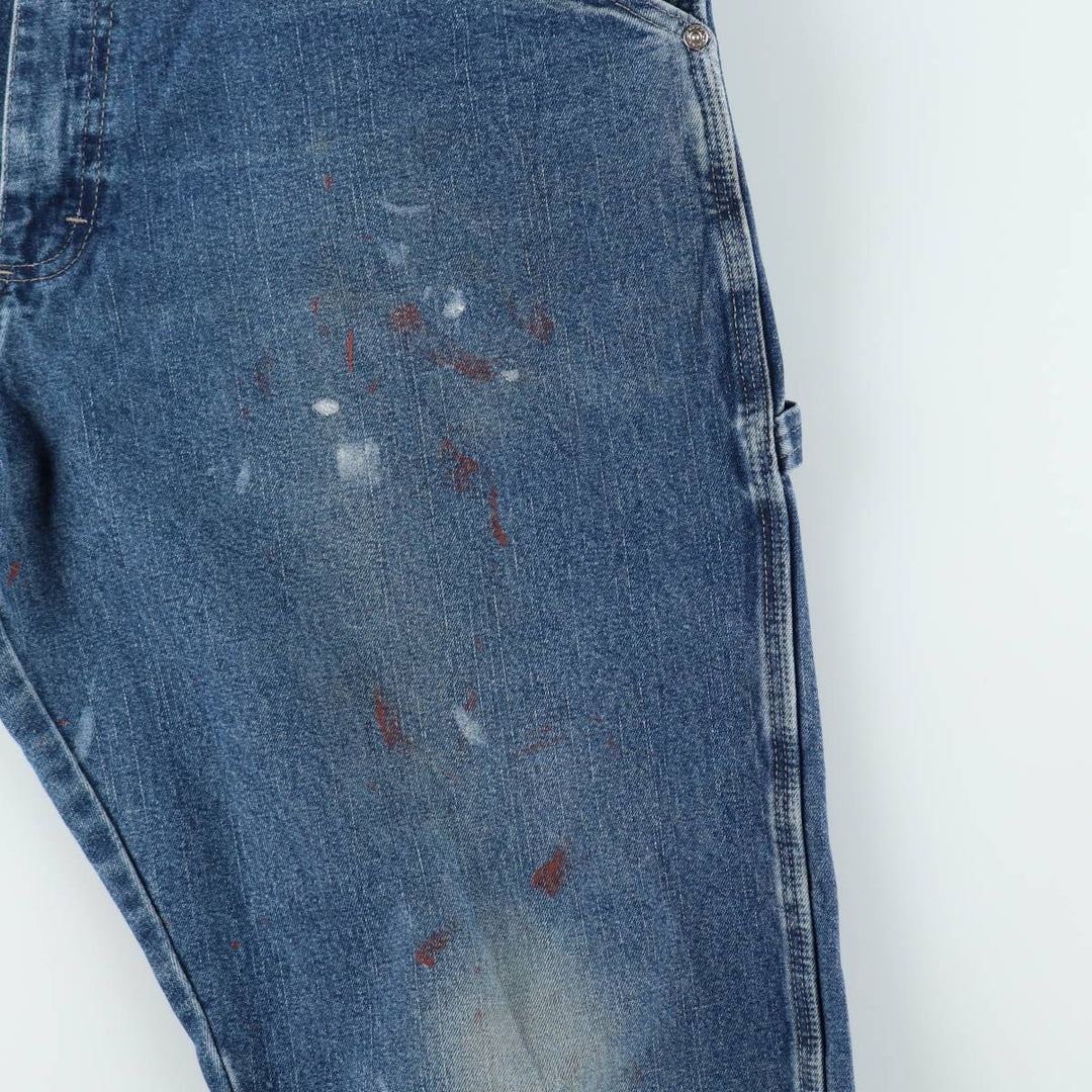 Wrangler CARPENTER Denim Painter Pants Men's W37 equivalent cotton blue type Vintage Second Hand