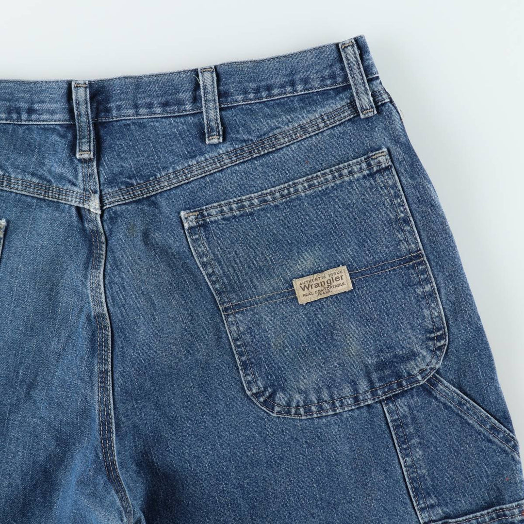 Wrangler CARPENTER Denim Painter Pants Men's W37 equivalent cotton blue type Vintage Second Hand