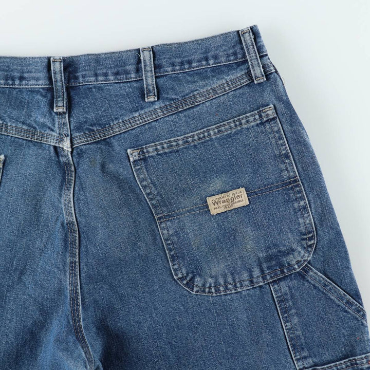 Wrangler CARPENTER Denim Painter Pants Men's W37 equivalent cotton blue type Vintage Second Hand