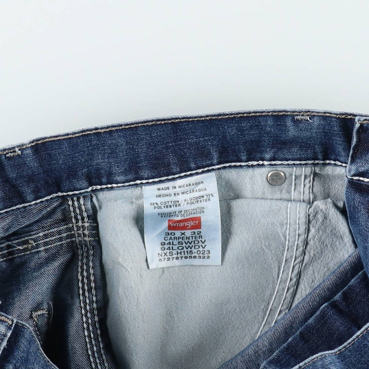 2000'S Wrangler Carpenter Denim Painter Pants, Men's, Size W31 cotton blue type Vintage Second Hand