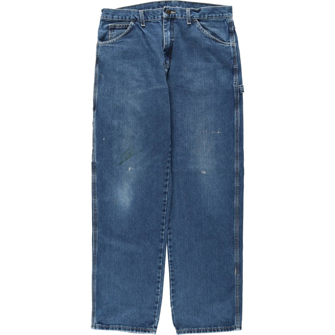 Dickies denim painter pants for men, equivalent to W34 cotton blue type Vintage Second Hand