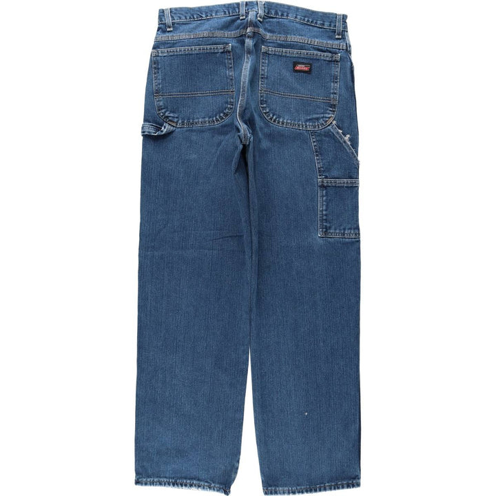 Dickies denim painter pants for men, equivalent to W34 cotton blue type Vintage Second Hand