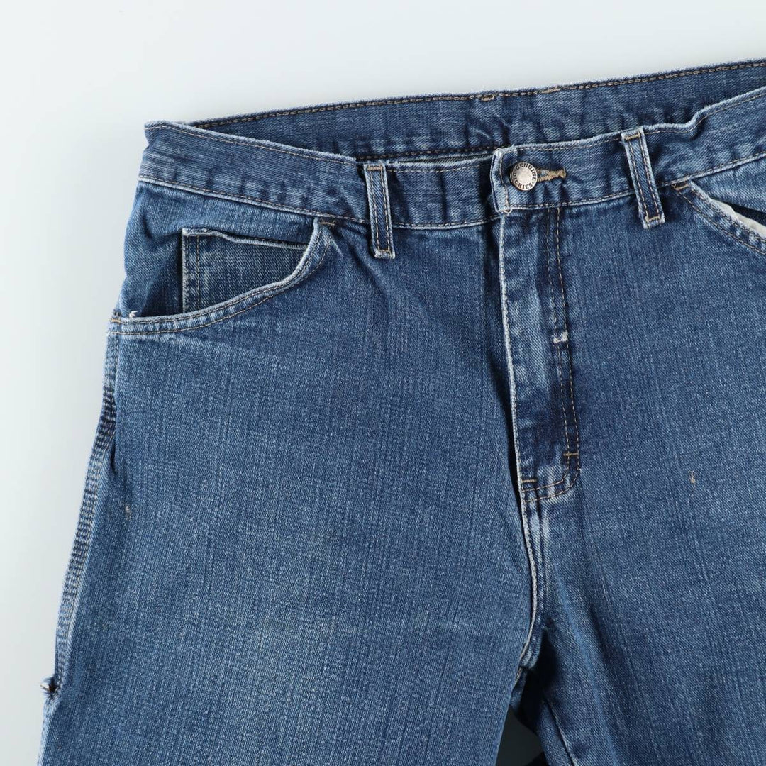 Dickies denim painter pants for men, equivalent to W34 cotton blue type Vintage Second Hand