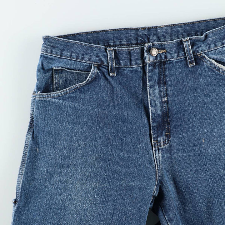 Dickies denim painter pants for men, equivalent to W34 cotton blue type Vintage Second Hand