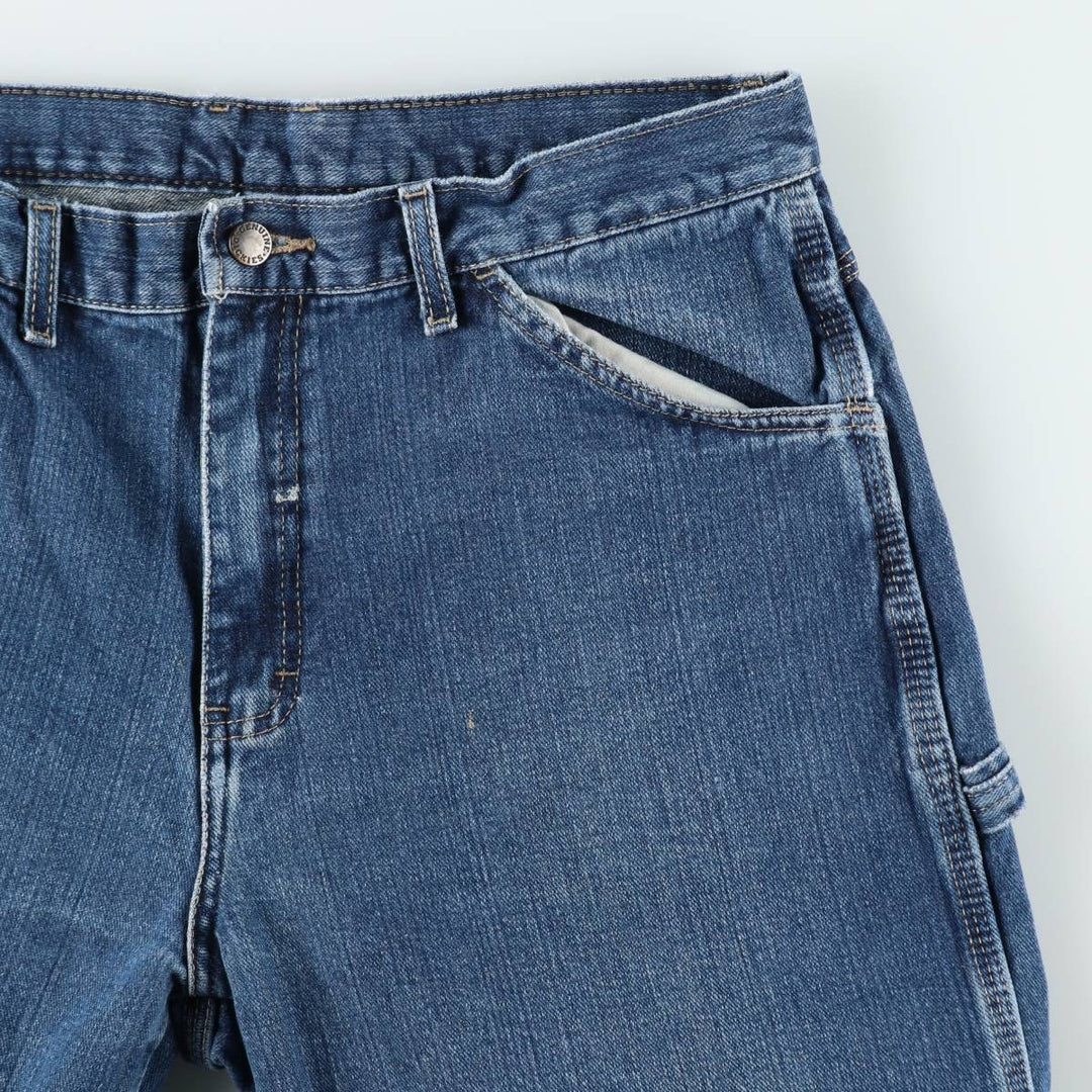 Dickies denim painter pants for men, equivalent to W34 cotton blue type Vintage Second Hand