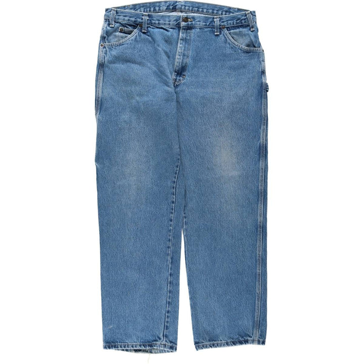 Dickies denim painter pants for men, equivalent to W37 cotton blue type Vintage Second Hand