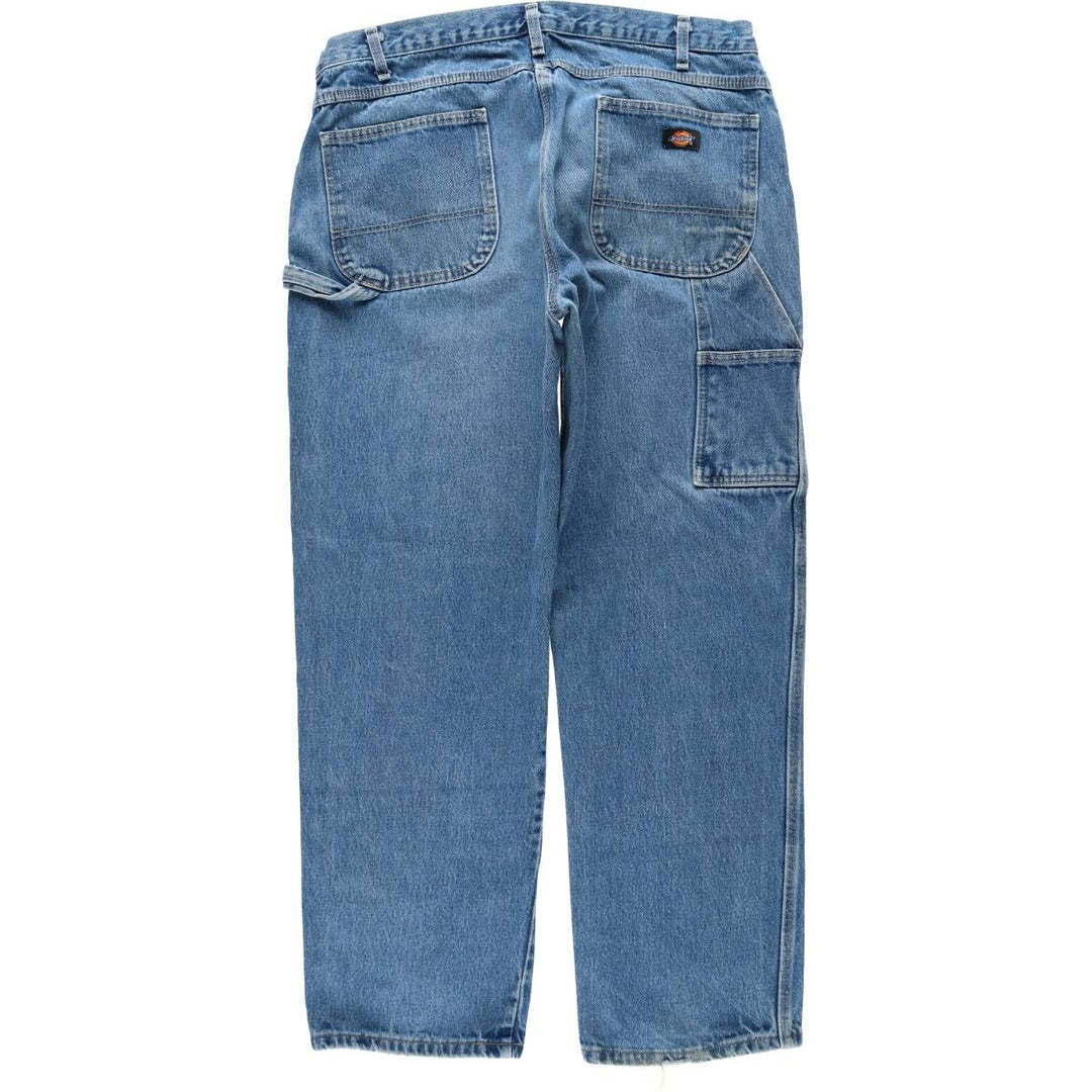 Dickies denim painter pants for men, equivalent to W37 cotton blue type Vintage Second Hand
