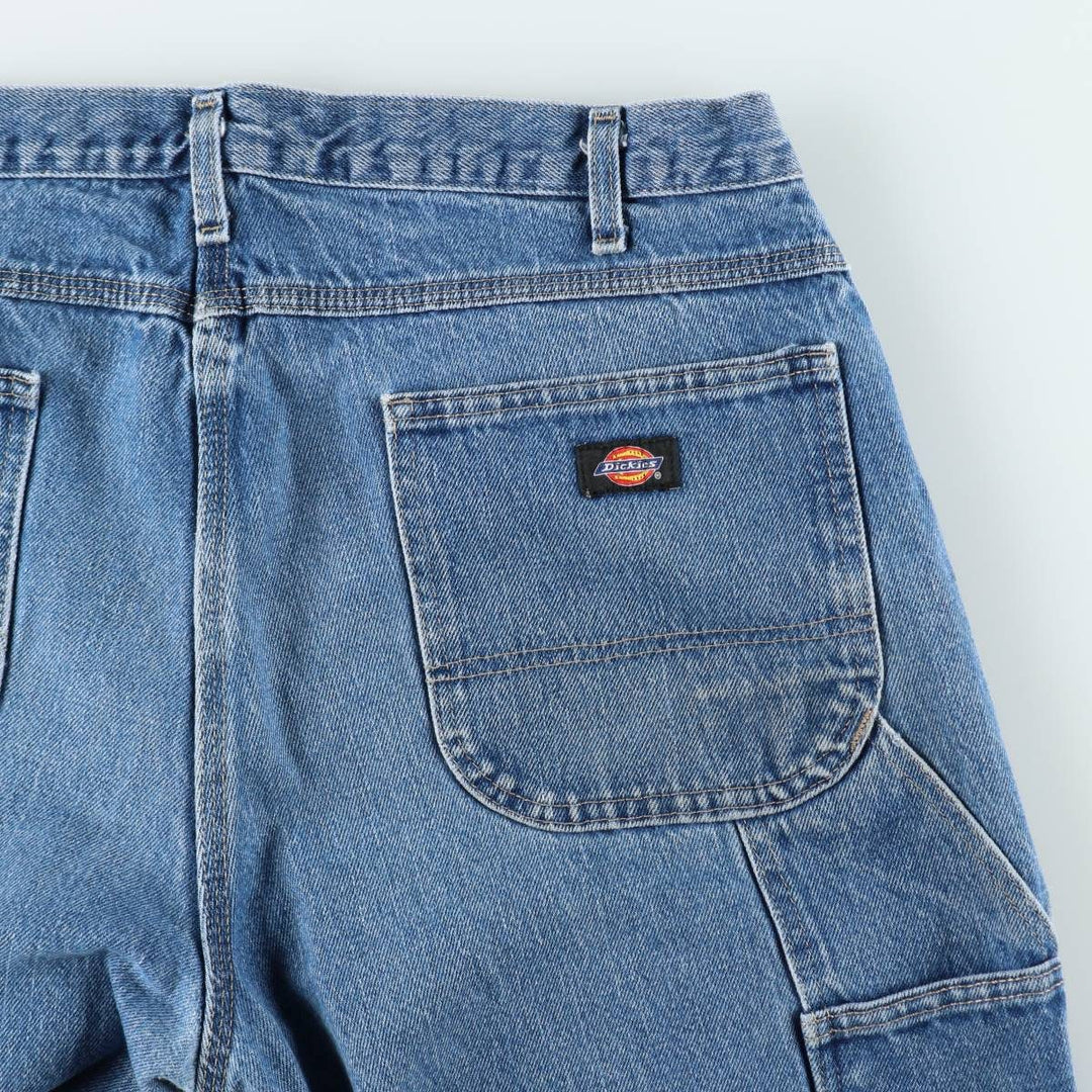 Dickies denim painter pants for men, equivalent to W37 cotton blue type Vintage Second Hand
