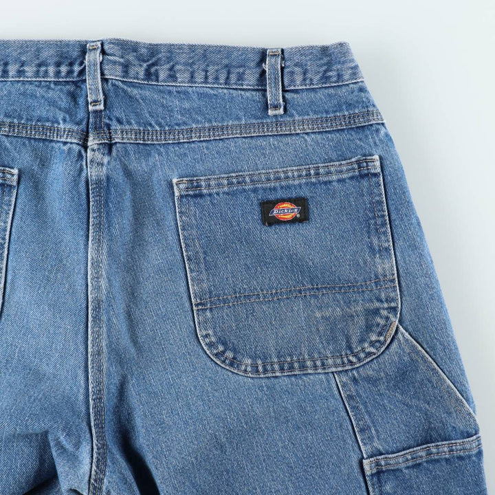 Dickies denim painter pants for men, equivalent to W37 cotton blue type Vintage Second Hand