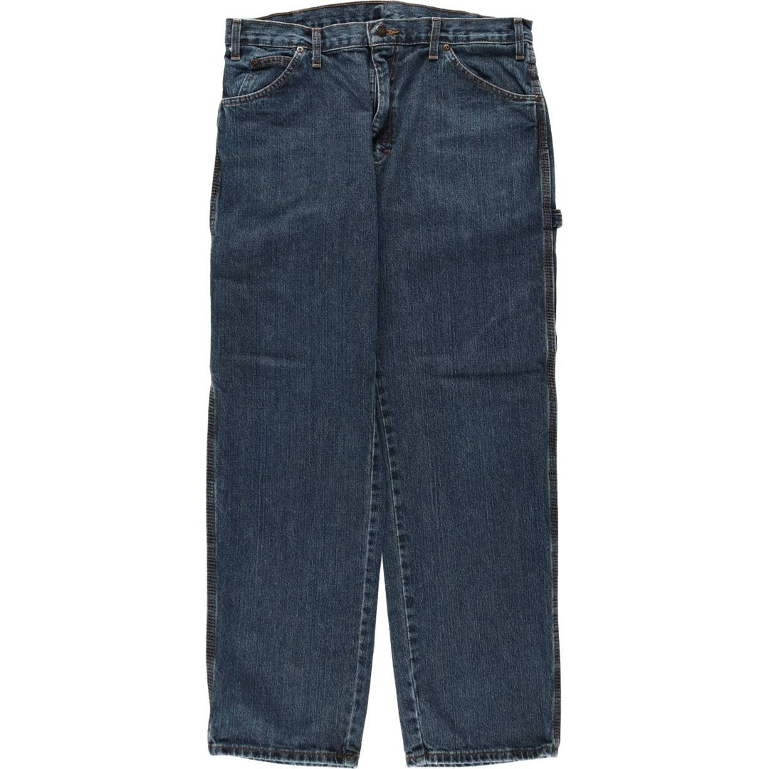 Dickies denim painter pants for men, equivalent to W34 cotton blue type Vintage Second Hand