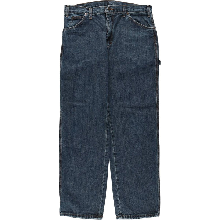 Dickies denim painter pants for men, equivalent to W34 cotton blue type Vintage Second Hand