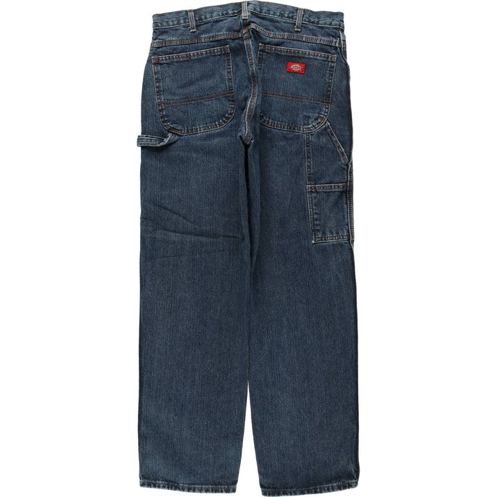 Dickies denim painter pants for men, equivalent to W34 cotton blue type Vintage Second Hand