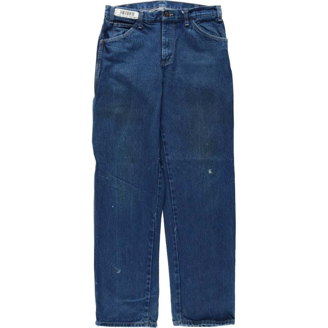Dickies denim painter pants for men, equivalent to W32 cotton navy blue type Vintage Second Hand