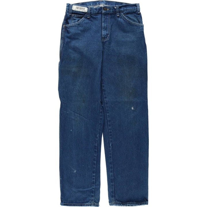 Dickies denim painter pants for men, equivalent to W32 cotton navy blue type Vintage Second Hand