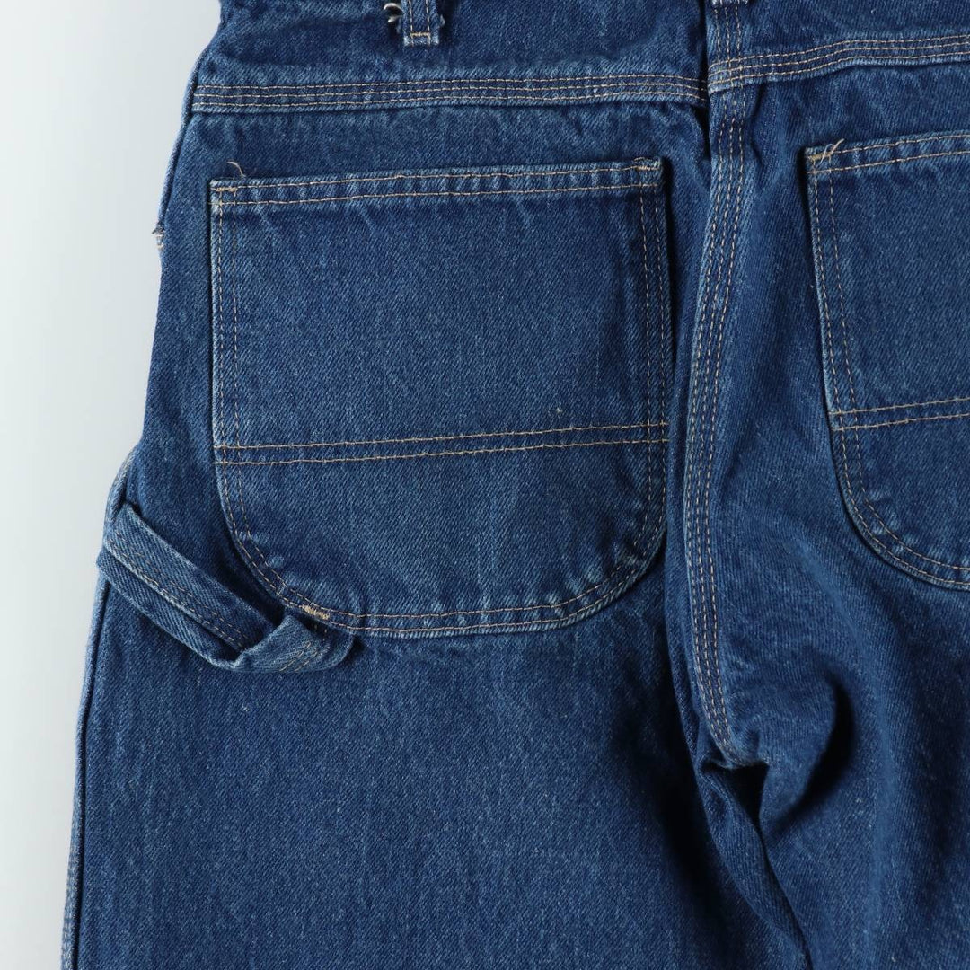 Dickies denim painter pants for men, equivalent to W32 cotton navy blue type Vintage Second Hand