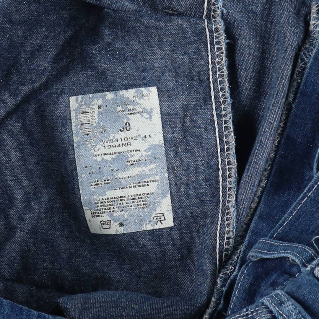 Dickies denim painter pants for men, equivalent to W35 unclear navy blue type Vintage Second Hand