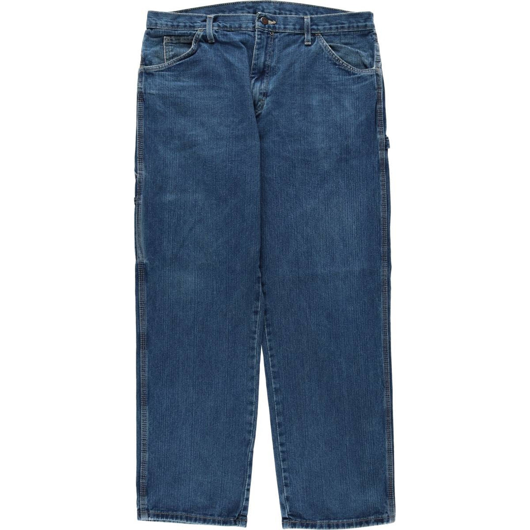 Dickies denim painter pants for men, equivalent to W37 cotton blue type Vintage Second Hand