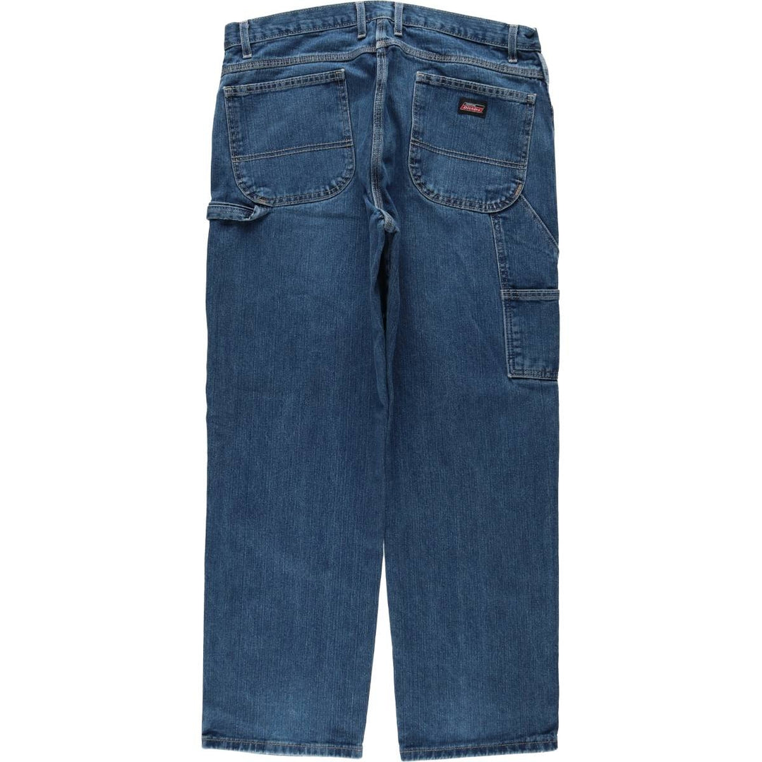 Dickies denim painter pants for men, equivalent to W37 cotton blue type Vintage Second Hand