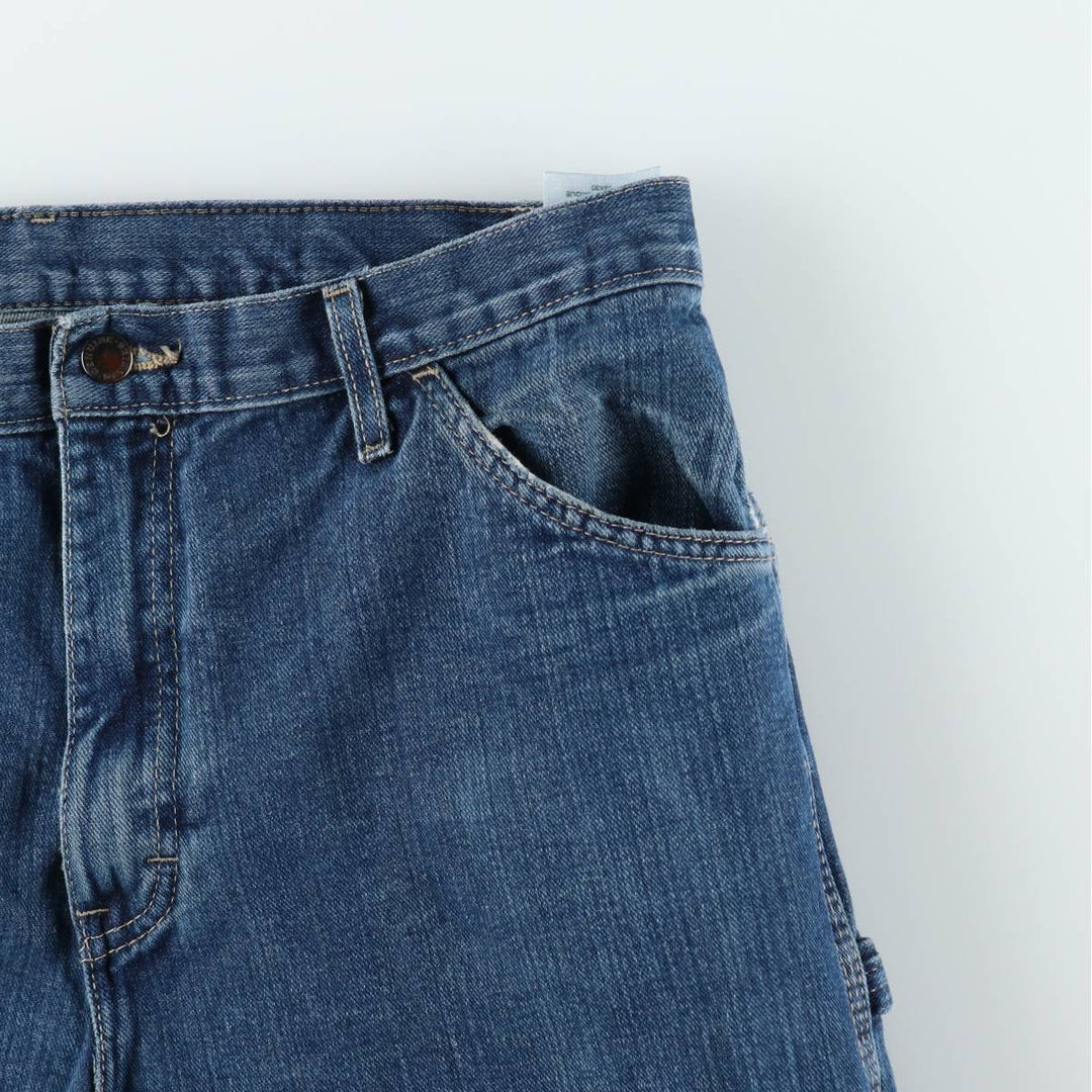 Dickies denim painter pants for men, equivalent to W37 cotton blue type Vintage Second Hand