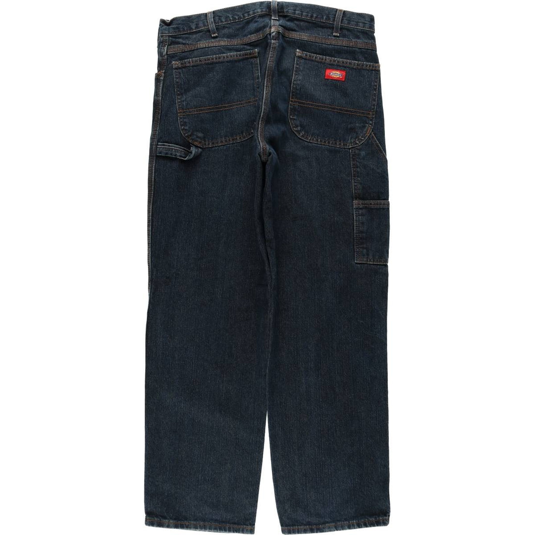 Dickies denim painter pants for men, equivalent to w36 cotton navy blue type Vintage Second Hand