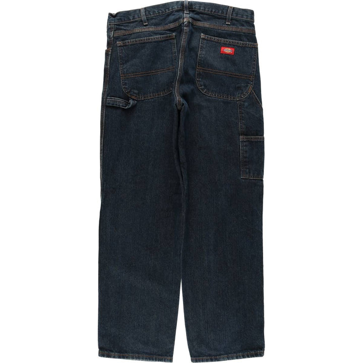 Dickies denim painter pants for men, equivalent to w36 cotton navy blue type Vintage Second Hand