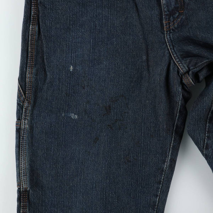 Dickies denim painter pants for men, equivalent to w36 cotton navy blue type Vintage Second Hand