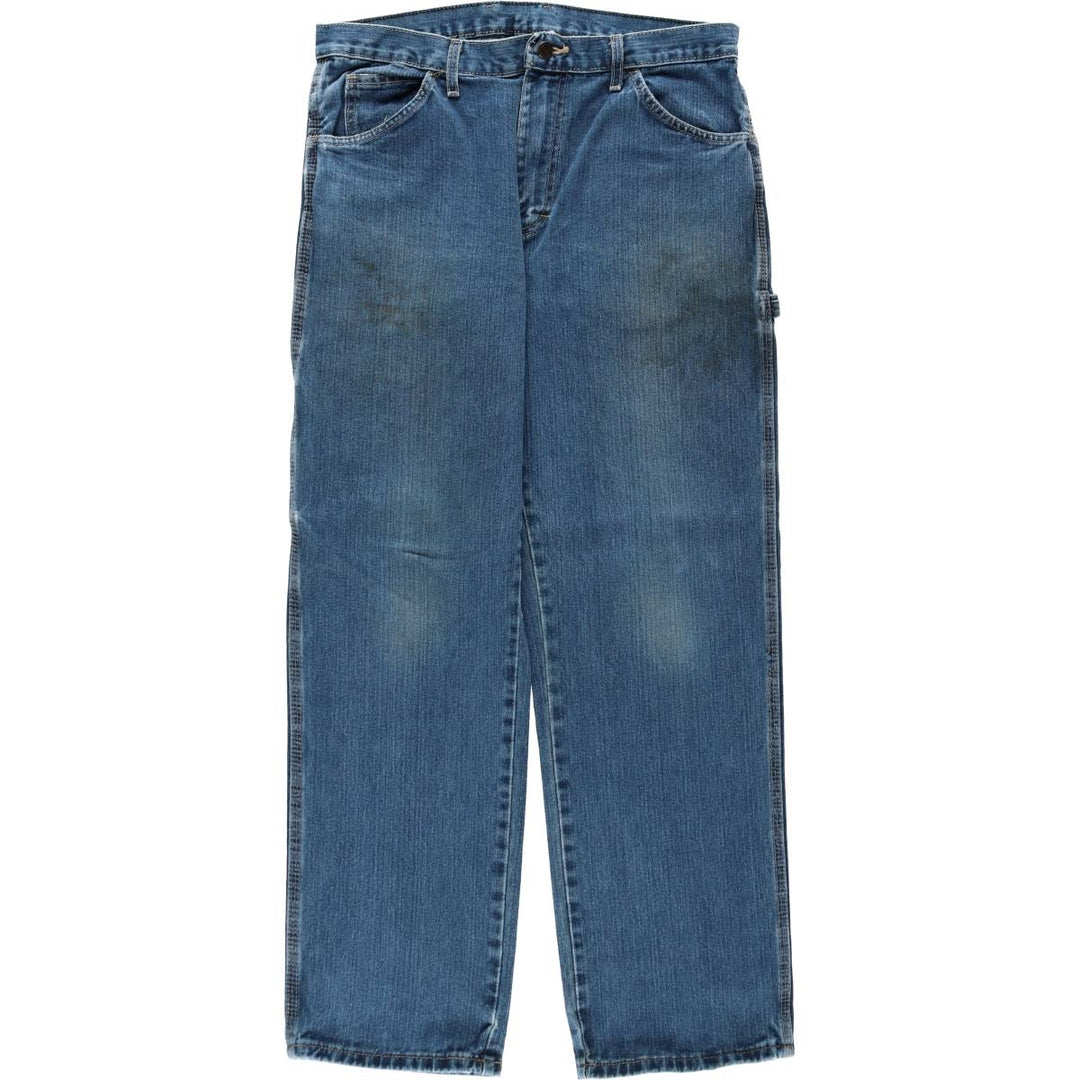 Dickies denim painter pants for men, equivalent to W35 cotton blue type Vintage Second Hand