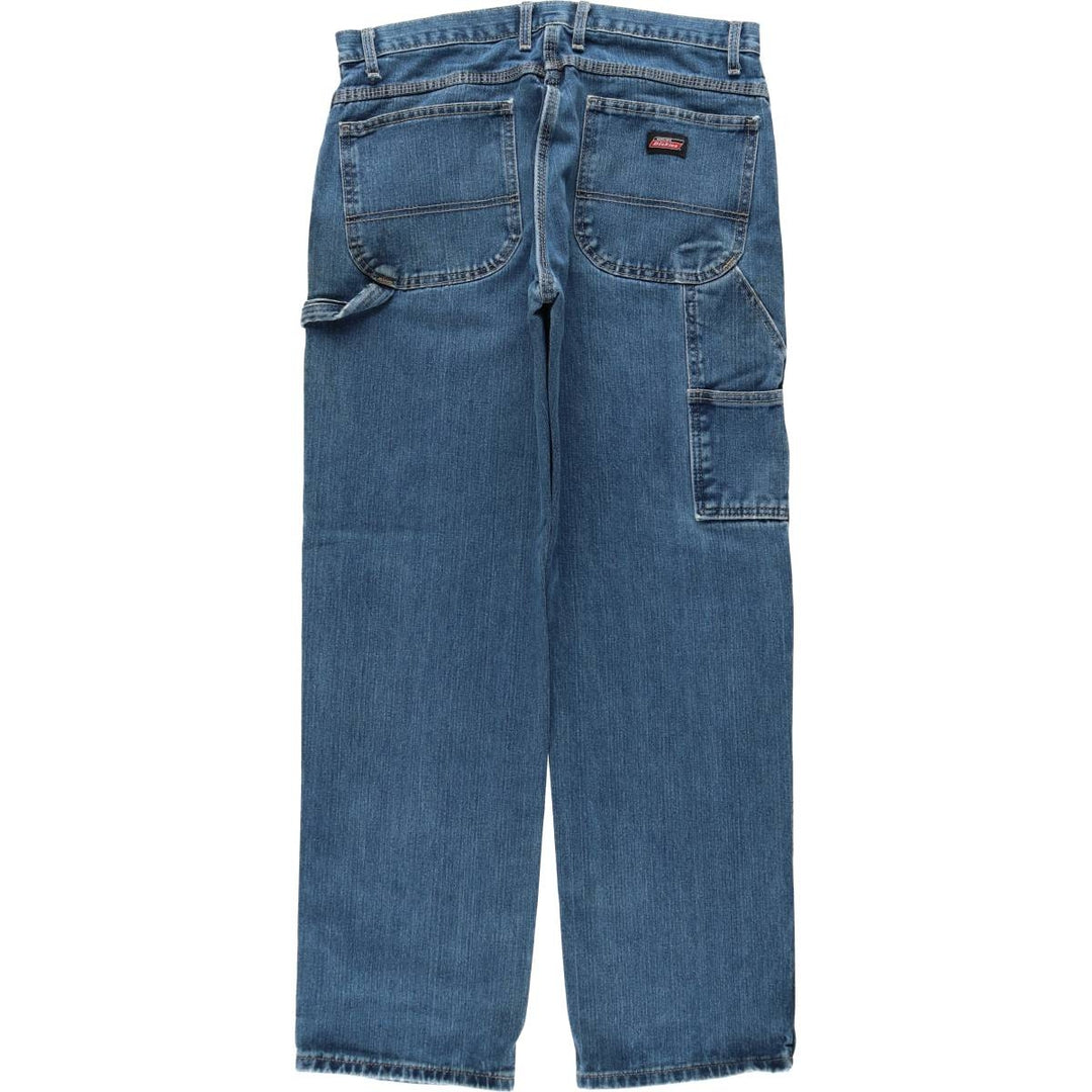 Dickies denim painter pants for men, equivalent to W35 cotton blue type Vintage Second Hand