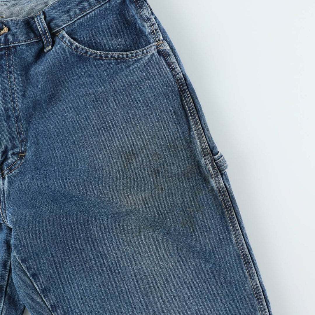 Dickies denim painter pants for men, equivalent to W35 cotton blue type Vintage Second Hand