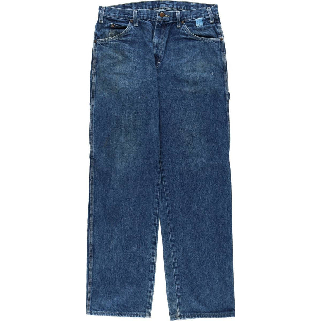 Dickies denim painter pants for men, equivalent to W35 cotton blue type Vintage Second Hand
