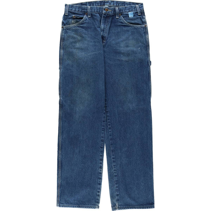 Dickies denim painter pants for men, equivalent to W35 cotton blue type Vintage Second Hand