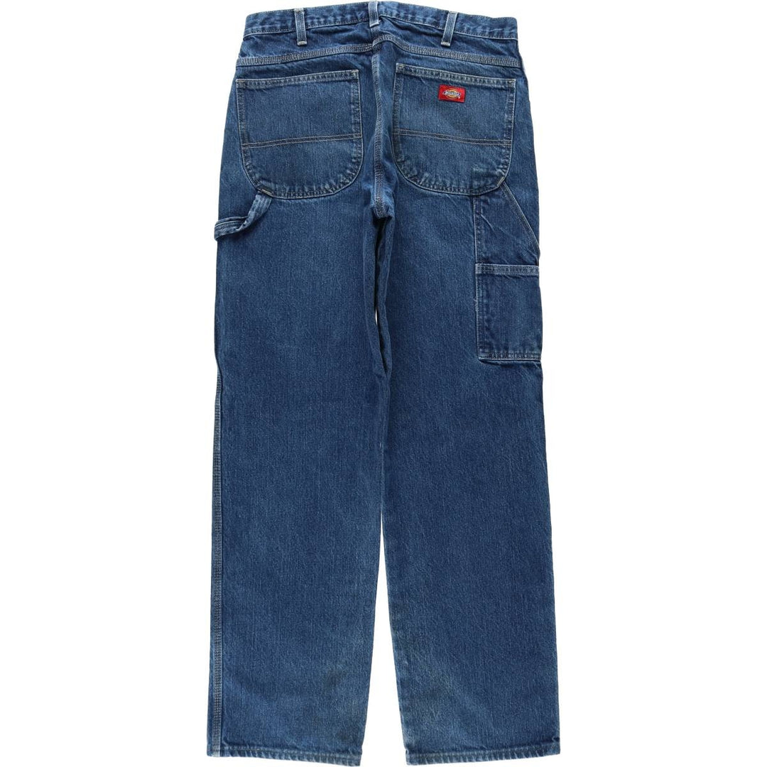 Dickies denim painter pants for men, equivalent to W35 cotton blue type Vintage Second Hand