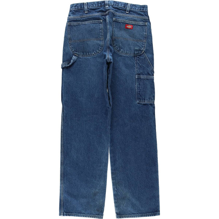 Dickies denim painter pants for men, equivalent to W35 cotton blue type Vintage Second Hand