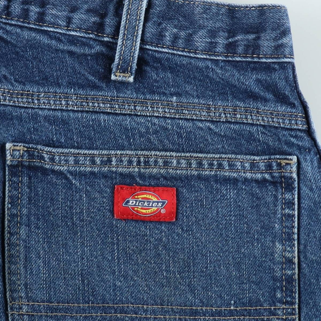 Dickies denim painter pants for men, equivalent to W35 cotton blue type Vintage Second Hand