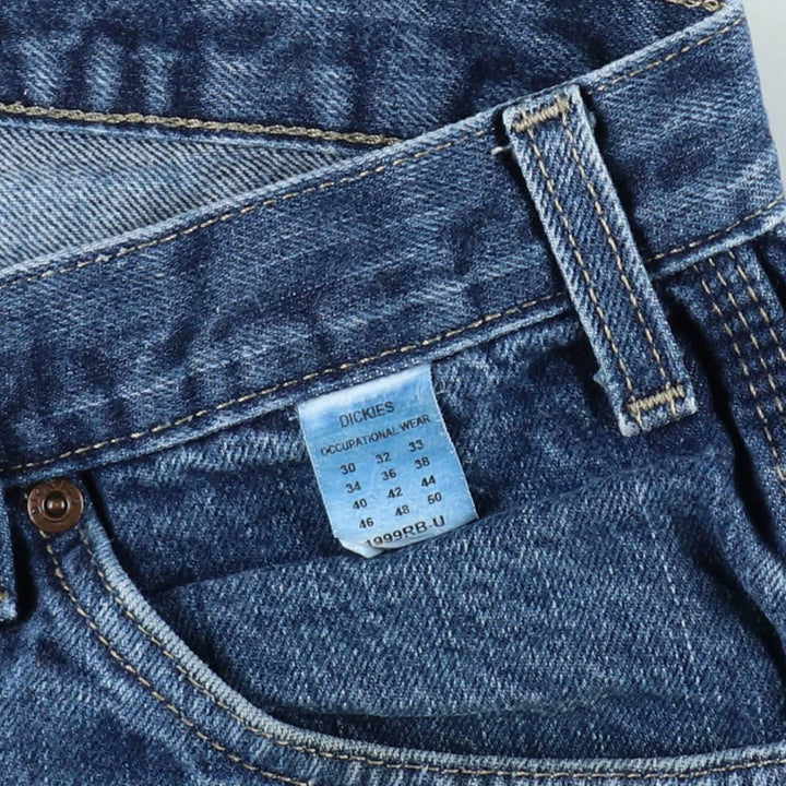 Dickies denim painter pants for men, equivalent to W35 cotton blue type Vintage Second Hand
