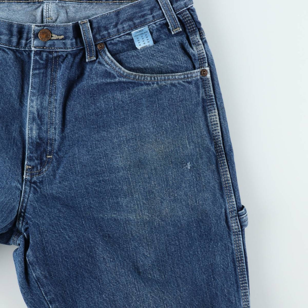 Dickies denim painter pants for men, equivalent to W35 cotton blue type Vintage Second Hand