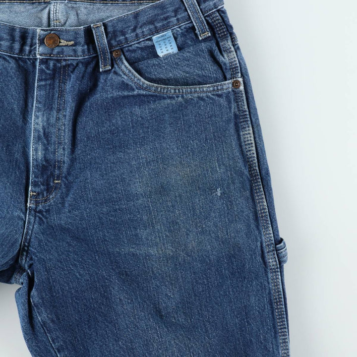 Dickies denim painter pants for men, equivalent to W35 cotton blue type Vintage Second Hand