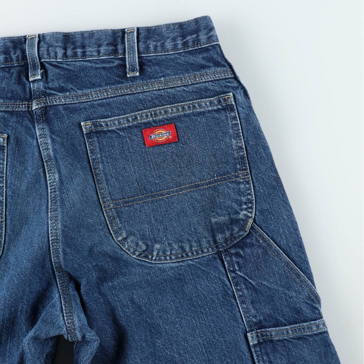 Dickies denim painter pants for men, equivalent to W35 cotton blue type Vintage Second Hand