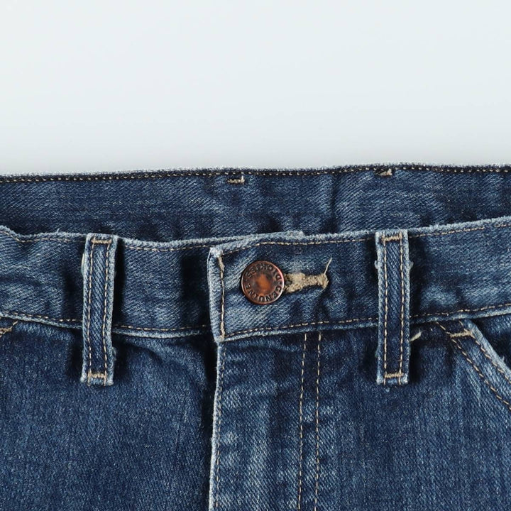 Dickies denim painter pants for men, equivalent to W33 unclear blue type Vintage Second Hand