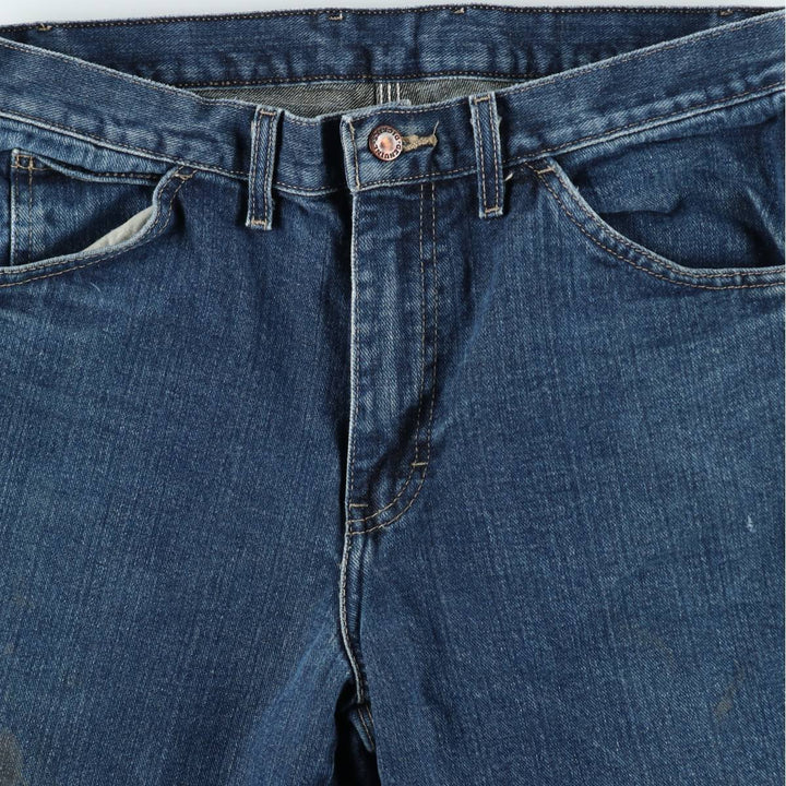 Dickies denim painter pants for men, equivalent to W33 unclear blue type Vintage Second Hand